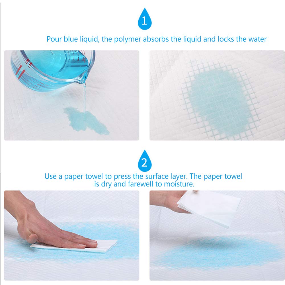 Hidyliu Tapetes para Adultos, Pañales de Absorción Rápida para Personas Mayores, 75 Piezas, 60x60 Cm