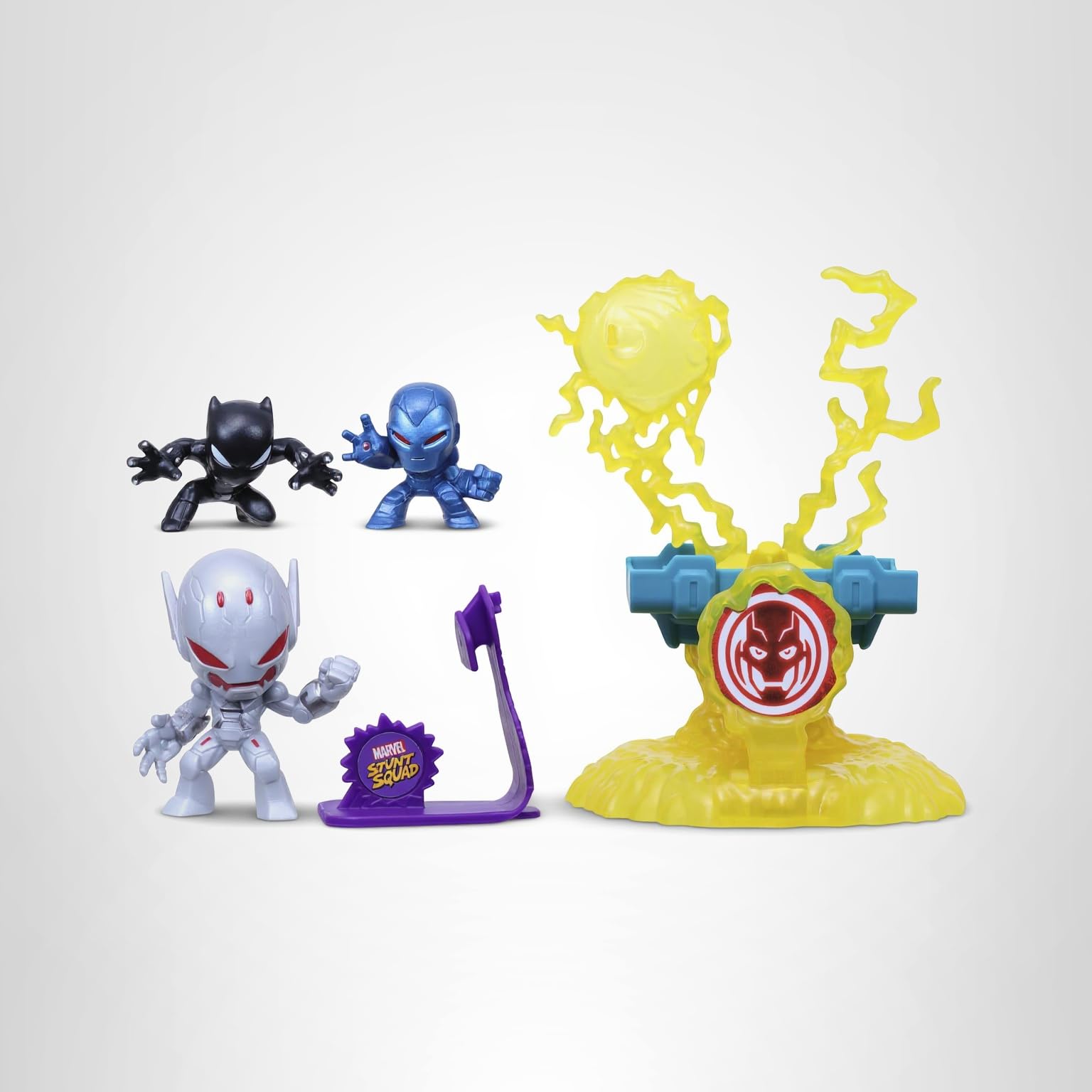 Amazon.com: Marvel Stunt Squad Villain Knockdown Playset, Black