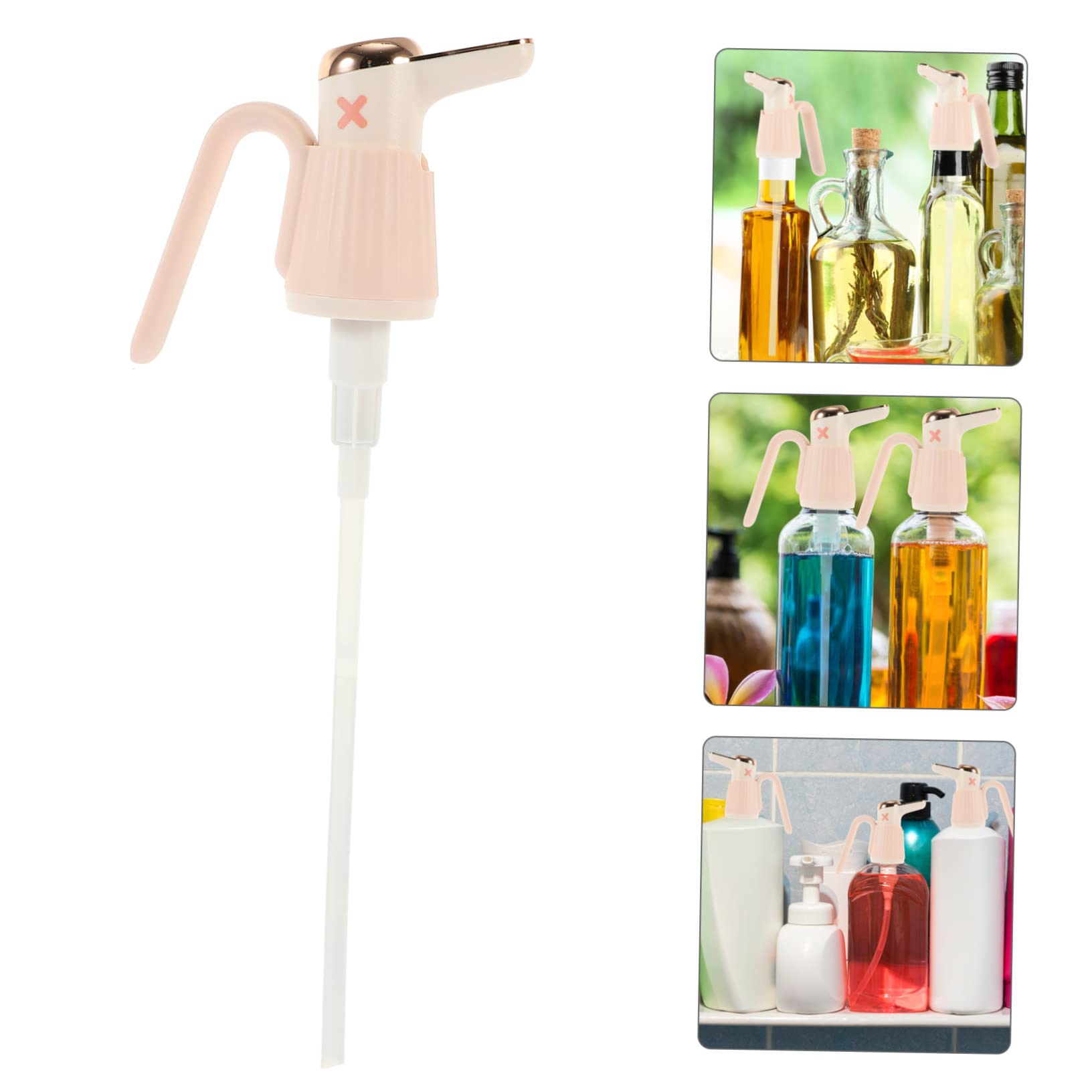 Housoutil Sauce Pump Replacement Syrup Nozzle Ketchup Bottle Pump Pressure Head Oyster Sauce Bottle Press Tool Kitchen Gadget