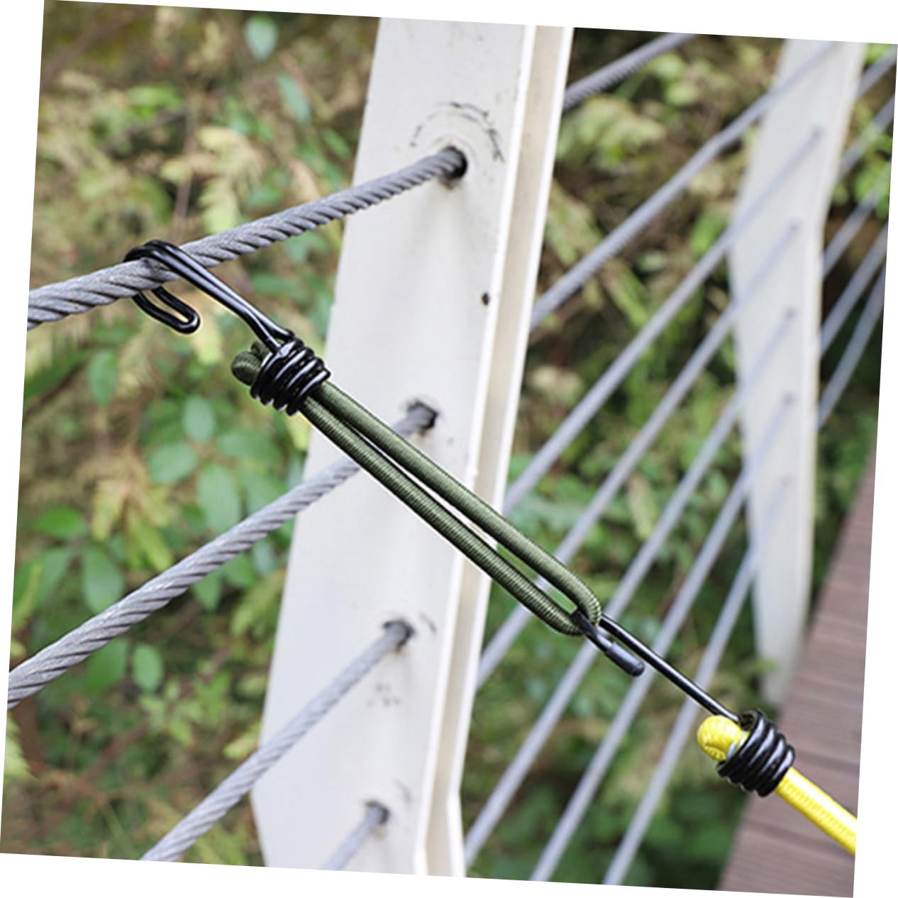 Abaodam Zeltzubehör Zeltheringe Zelt J Befestigung Camping Zeltplane Zelthaken Bungee Seile Mit Haken Kit Elastische Zeltklammern Zelte Schlafseil Outdoor Camper Gummi Oliv