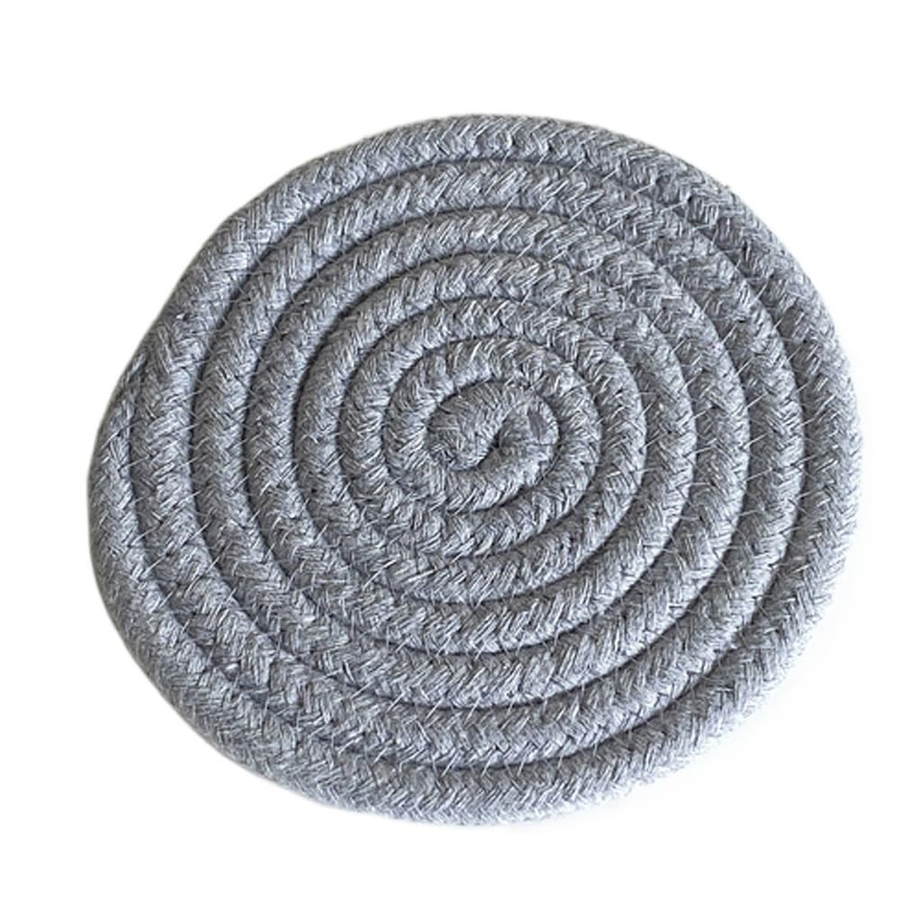 Table de sous-verre tissée main en fil de coton de qualité supérieure