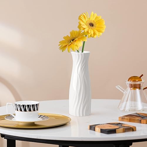 Miniatura 4 de Plastic Vase 24 PCS, White Vase, Plastic Vases for Centerpieces Cheap Bulk, Plastic Flower Vase, White Vases, Small Vases for Centerpieces, Vases