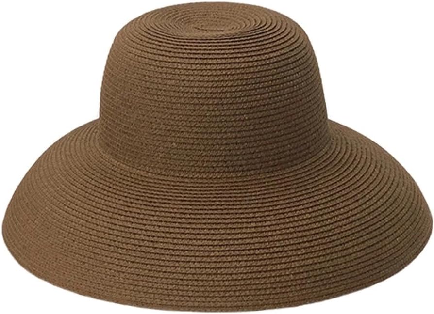 Sombrero Paja Plegable Elegante Mujer Estilo Clásico