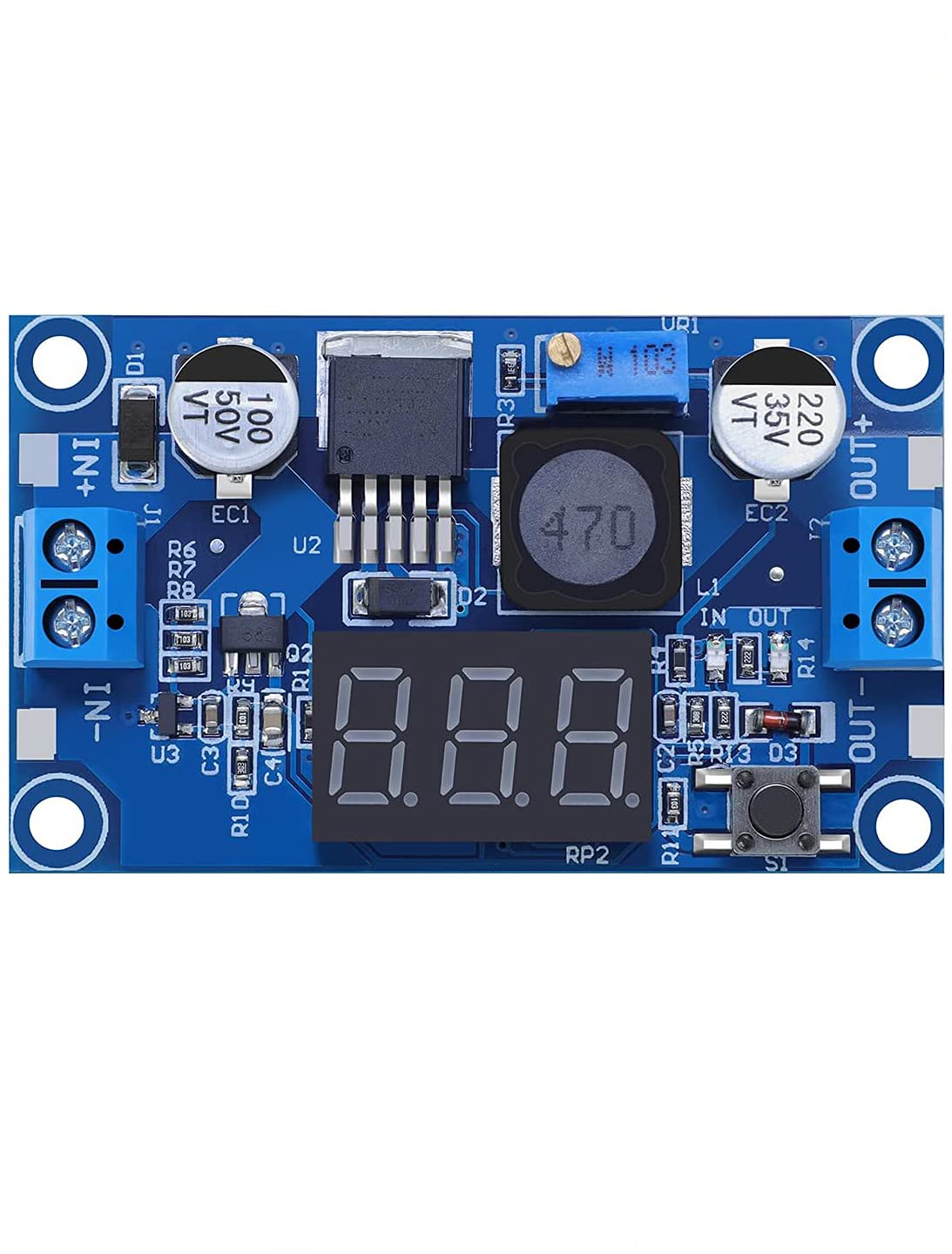 REES52 LM2596S DC-DC Buck Converter DIY 4-40V to 1.25-37V Step-Down Regulator Power Module Volt Stabilizer with LED Voltmeter Display (B09B42ZPM7) Amazon Price History, Amazon Price Tracker