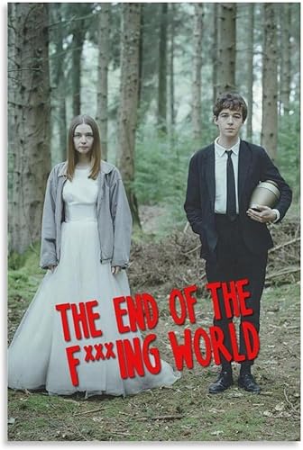 Póster del programa de televisión The End of The Fing World (12) lienzo de pintura en lienzo para decoración de dormitorio, sala de estar, 12 x 18