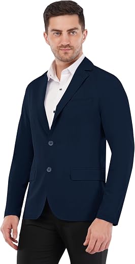 SaintX Men's Premium 4-Way Comfy Stretch Sunscreen Blazer | Light Weight, Designed for Summers | Fully Lined | Comfort abl...