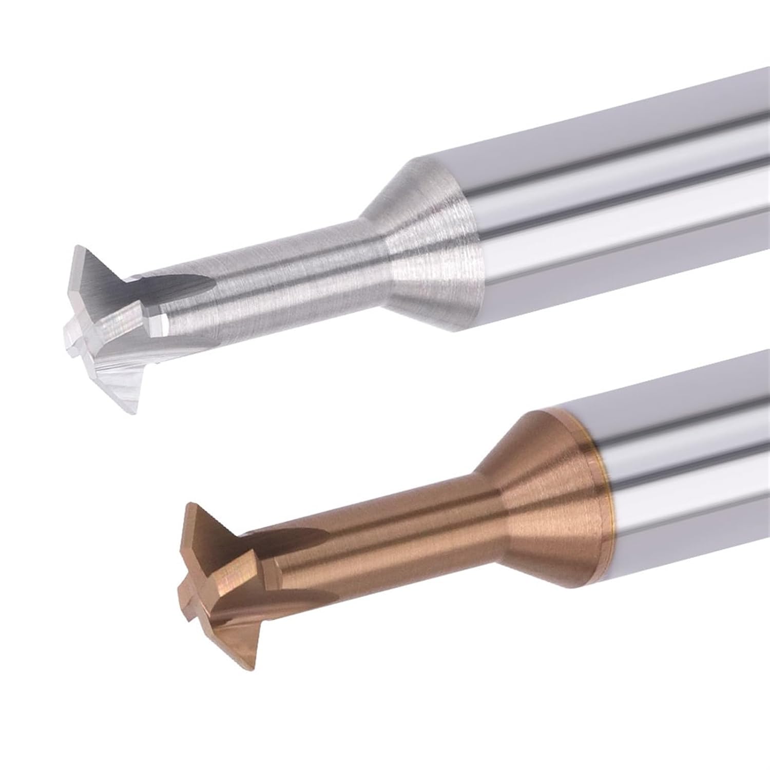 AL 4FSX Tungsten Steel Inner Hole Upper And Lower Chamfering 60 90 120 Degree Aluminum T Type Milling Cutter 1Pcs(AL-4FSX90C8x60L)