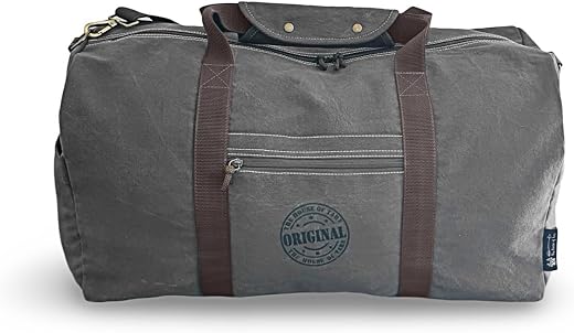 The House of Tara Canvas Travel Duffle Bag | 53 litres | Sports Duffel | Gym Bags | for Men and Women | 100% Cotton Lining...