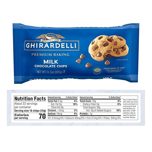 Miniatura 2 de Ghirardelli Chips de chocolate para hornear, chocolate con leche de 11.5 onzas, chocolate semidulce de 12 onzas y 60% de Cocao de 10 onzas, paquete
