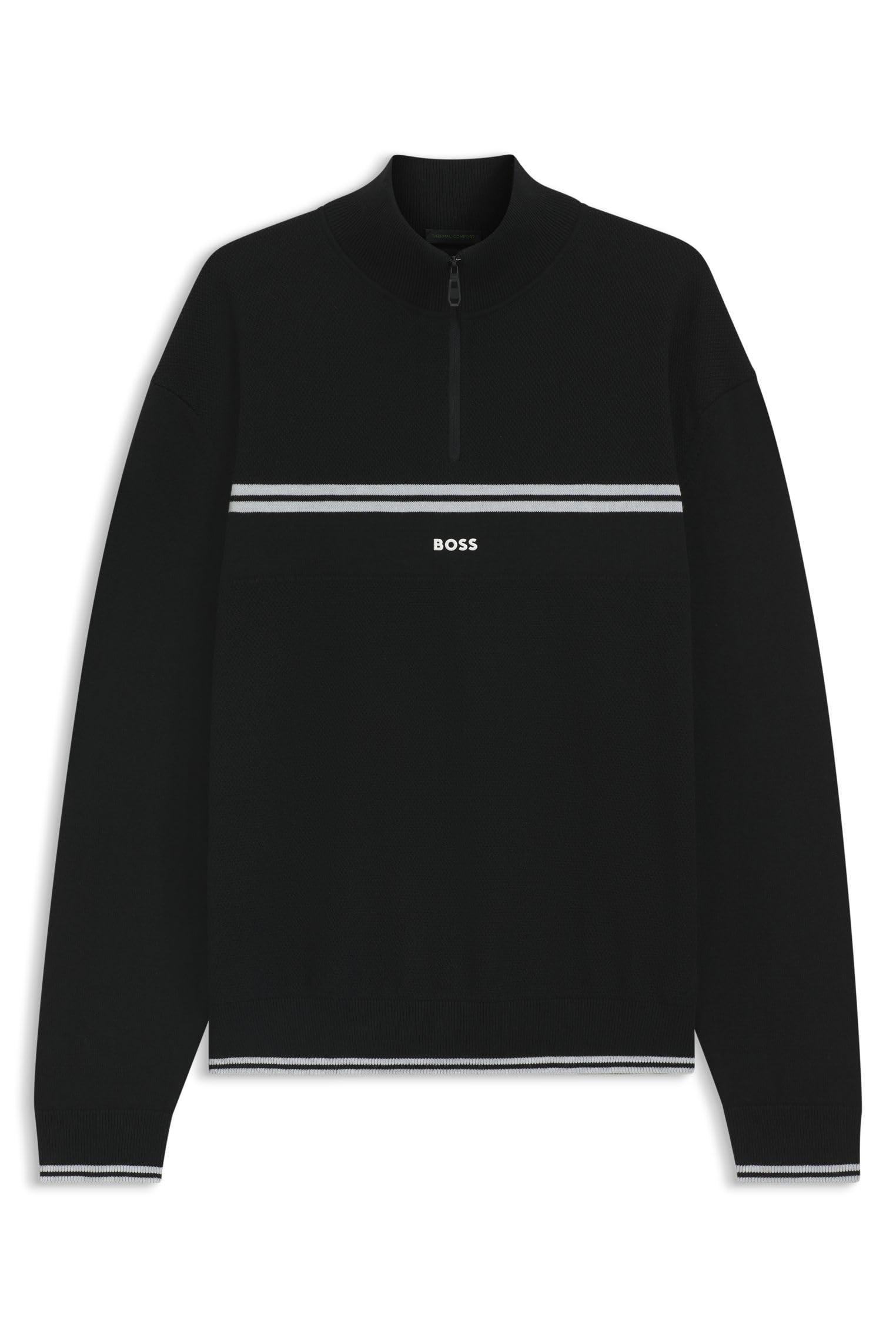BOSS K_Zone Qz Men's Knitted Sweater, 001black, M