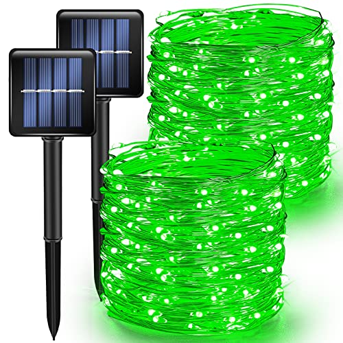 TW SHINE Green Solar String Lights Outdoor, Total 80 FT