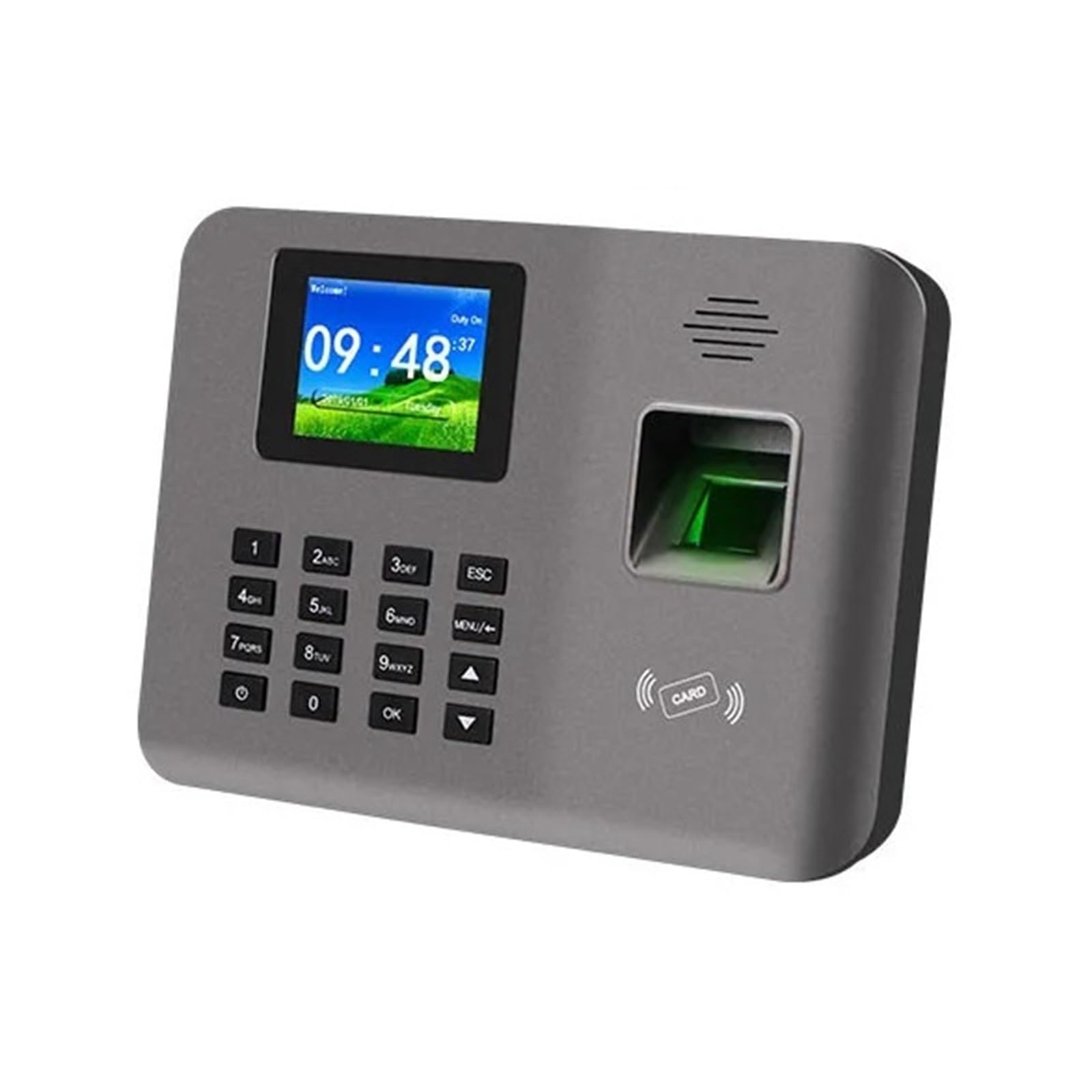 Pointeuse Machine Biométrique De Présence À Empreintes Digitales, 2.4 Pouces, Carte TCP/IP/USB, Dispositif D'enregistrement/départ Des Employés, Logiciel