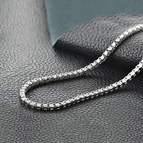 Nyc Sterling Women's Magnificent 3Mm Round Cubic Zirconia Tennis Necklace (15.00) #TOP2