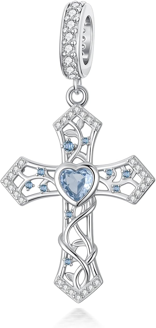 Cross/Infinity Butterfly Charm 925 Sterling Silver Animal/Cross Charm Beads Fit Bracelets Necklaces Jewlery Gifts for Women Birthday Christmas