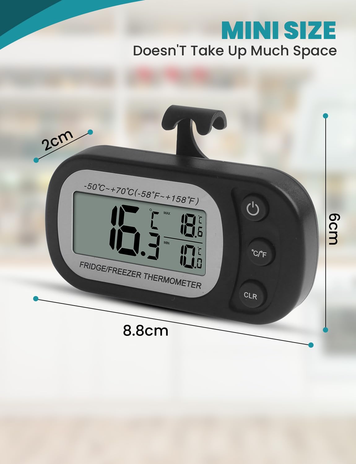 Termometro Digitale Per Frigorifero E Congelatore - Con Allarme - Foto 11