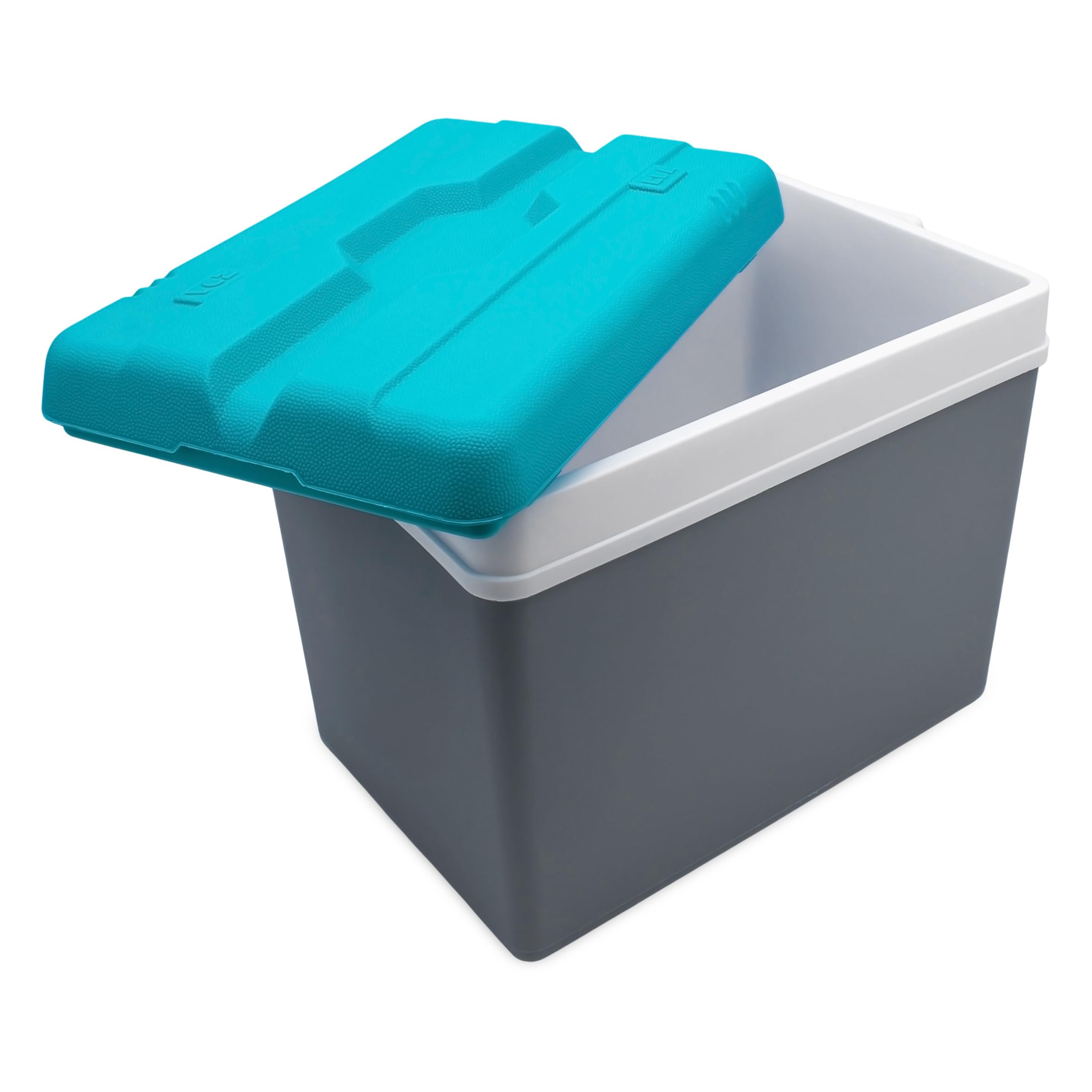 Glacière en plastique - Boîte isotherme d'extérieur avec poignée de transport - Sac isotherme pour camping, pique-nique, festival, jardin