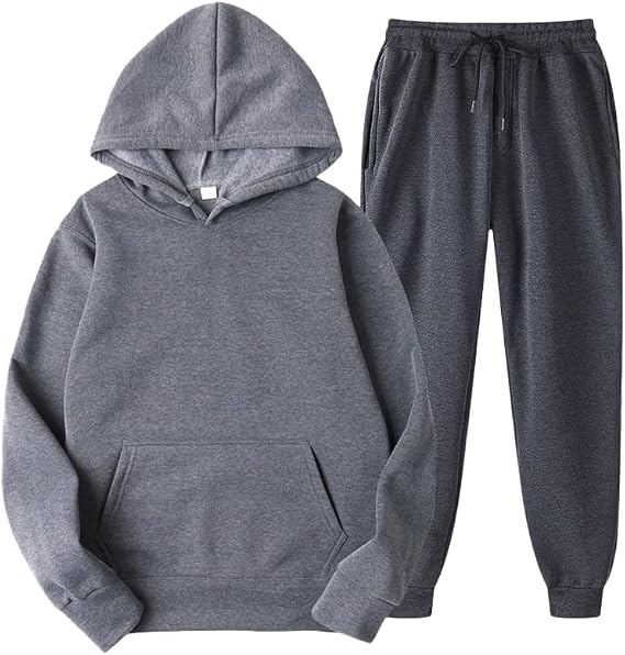Produktbild von Generisch Trainingsanzug Herren Jogginganzug Sommer Set Kapuzenpullover Mit Reißverschluss Lässiger Hellgrauer Hose Für Herren Im Herren Dünne Weste (Blue, S