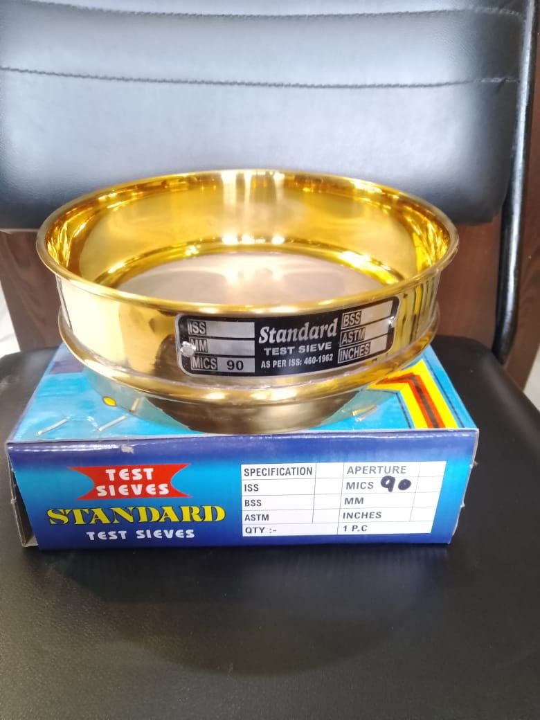 Test Sieve-90 Micron Stainless Steel Mesh with Brass Frame (Diameter 200 mm)(ASTM.NO.-170) (B0C1GGSPNM) Amazon Price History, Amazon Price Tracker