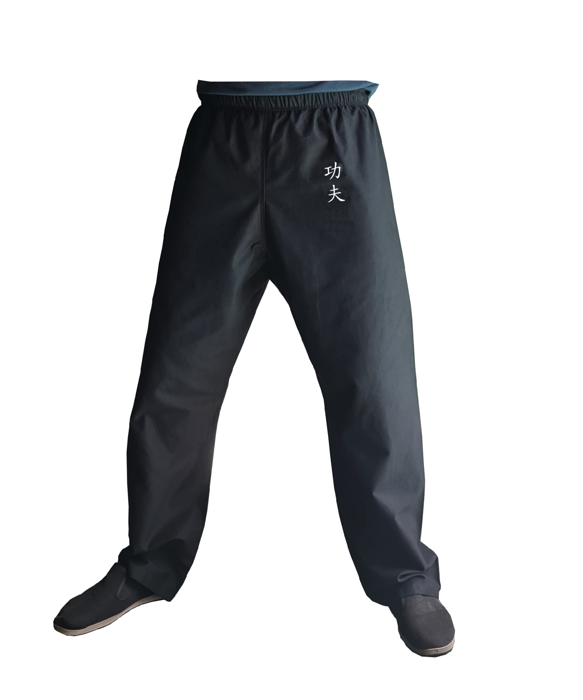 TA0 Pantalones de Kung Fu Pantalón negro para artes marciales Kimono para hombres y mujeres 100% Algodón