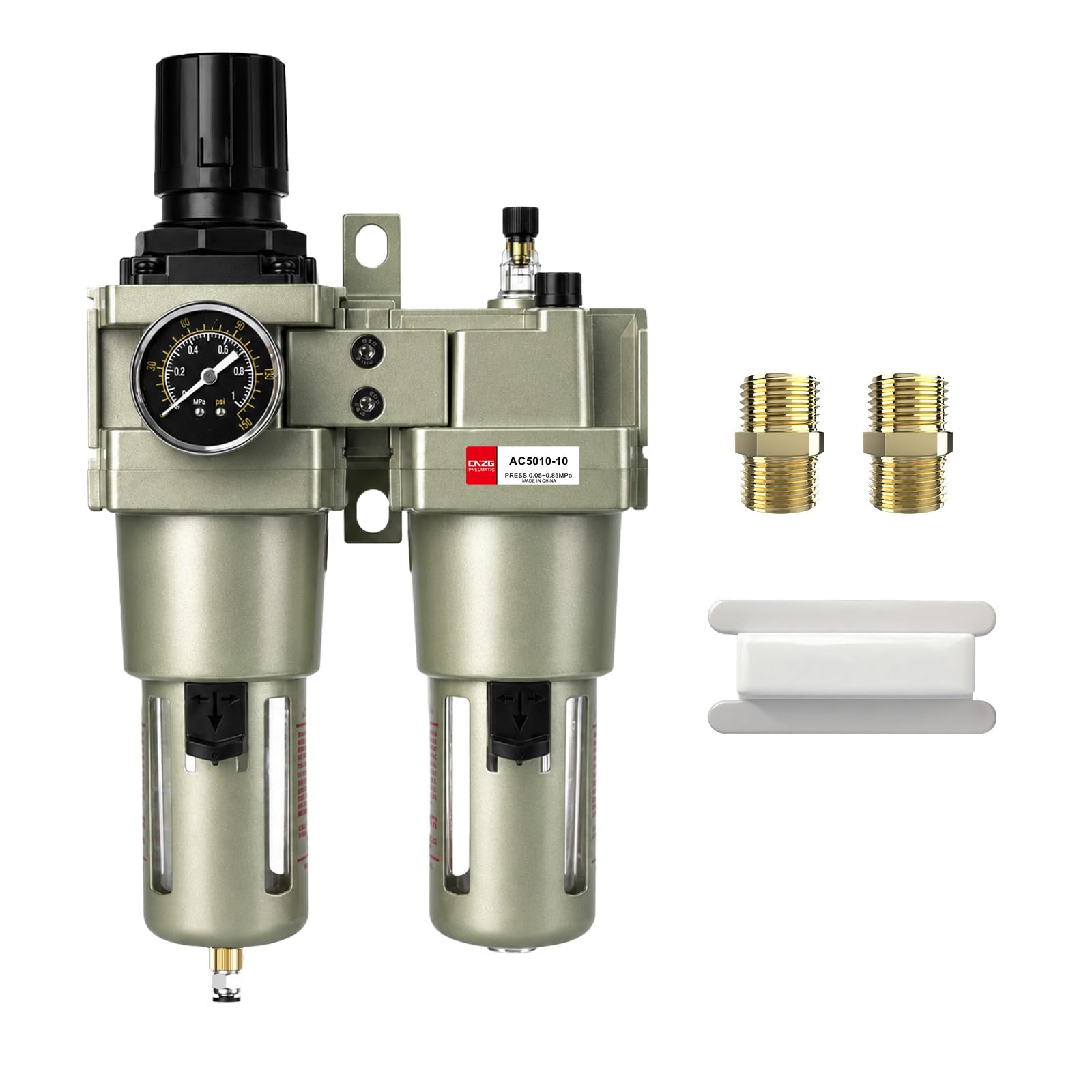 NPT 3/8" Air Compressor Water Separator Filter Pressure Regulator — Amazon image 13