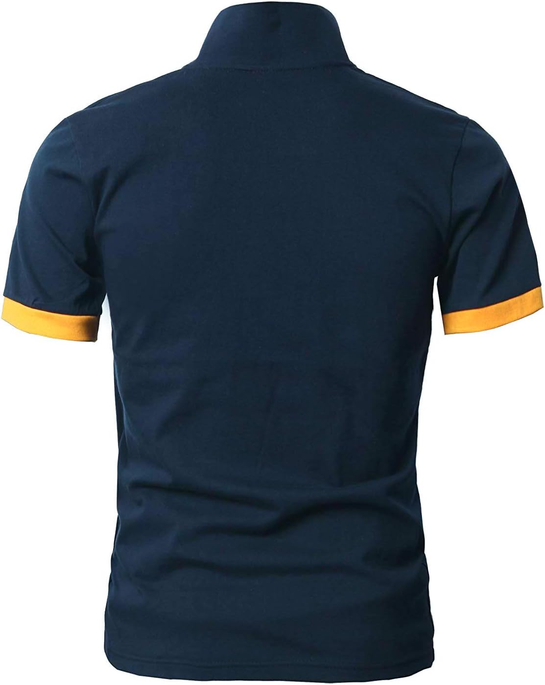 GNRSPTY Poloshirt Herren Kurzarm Polohemd Giraffe Stickerei Einfarbig T-Shirt M-3XL - Image 2