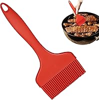 Vista 1 de Cepillo de silicona para untar, cepillo grande de pastelería para cocinar, cepillo extra ancho para asar cocinar, hornear, cepillo de cocina