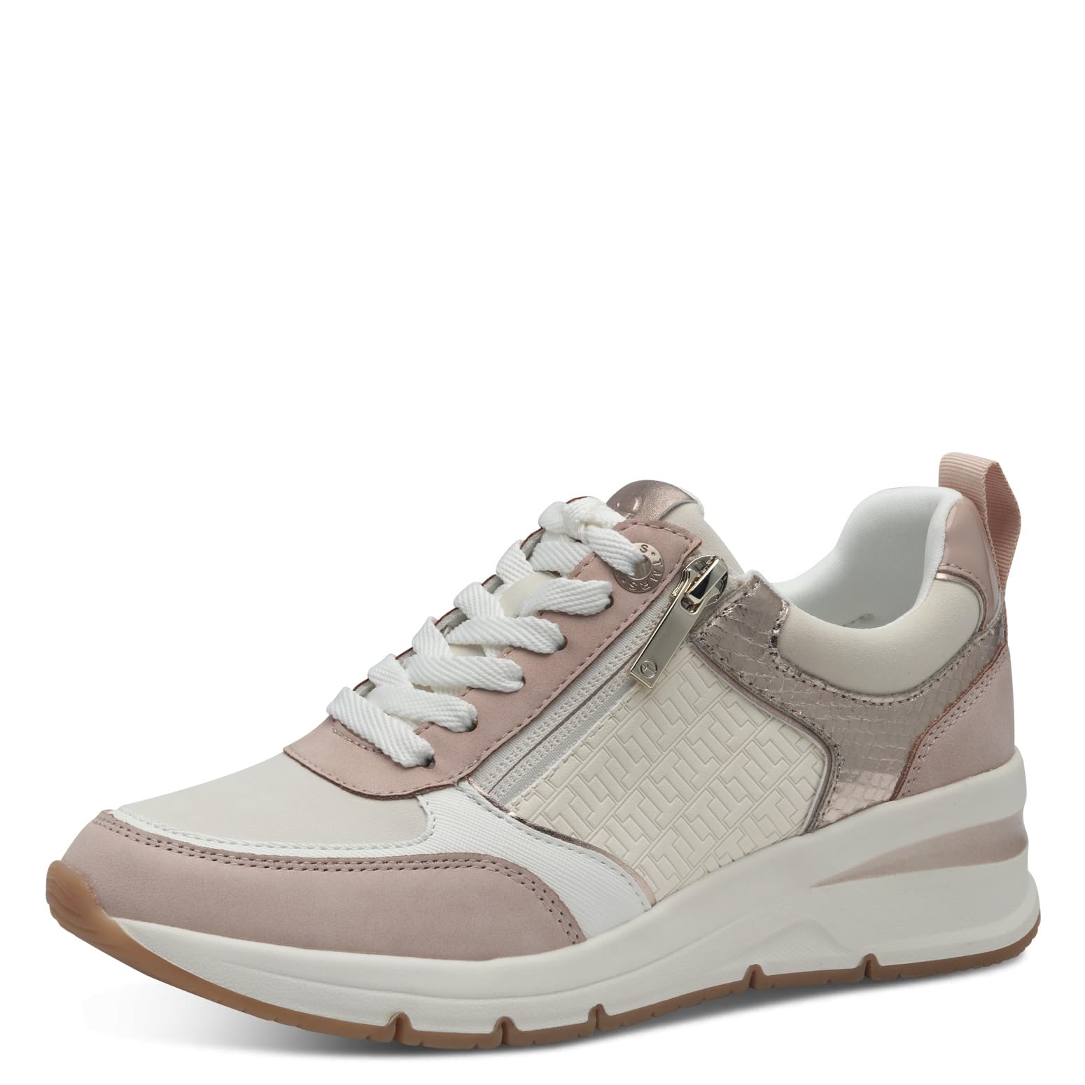 Tamaris 1-1-23721-42-895 Damen Sneaker Low Synthetik blau/beige/weiß blau/beige/weiß