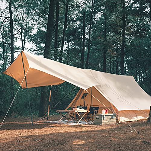 Carpa de Lona con Estufa, 4 Estaciones para Camping Familiar miniatura 6