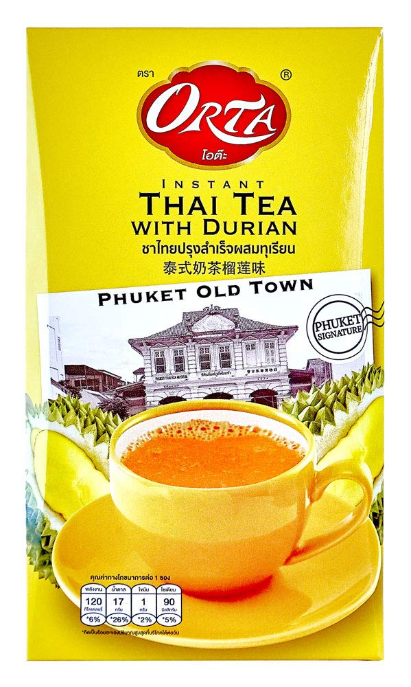 Instant "Phuket Signature" Thai Tea with Durian, 8.46 oz, Product of Thailand