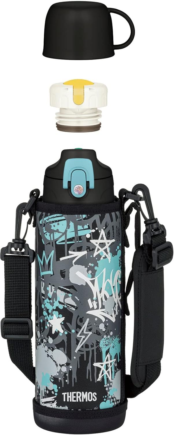Amazon | サーモス 水筒 真空断熱2ウェイボトル 1L/1.03L ブラック