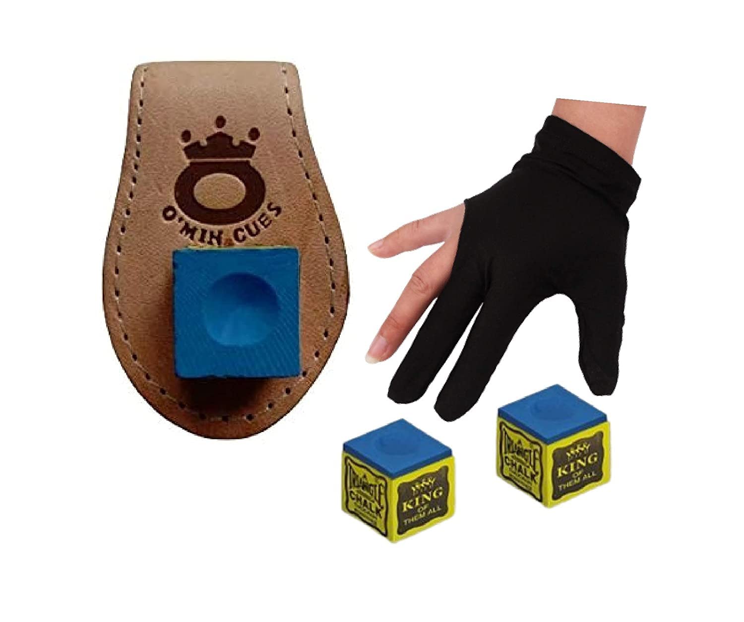 Laxmi Ganesh Billiard Combo of Snooker and Pool Leather Chalk Holder, Two Triangle Chalk and Glove (B09NQKKX2J) Amazon Price History, Amazon Price Tracker