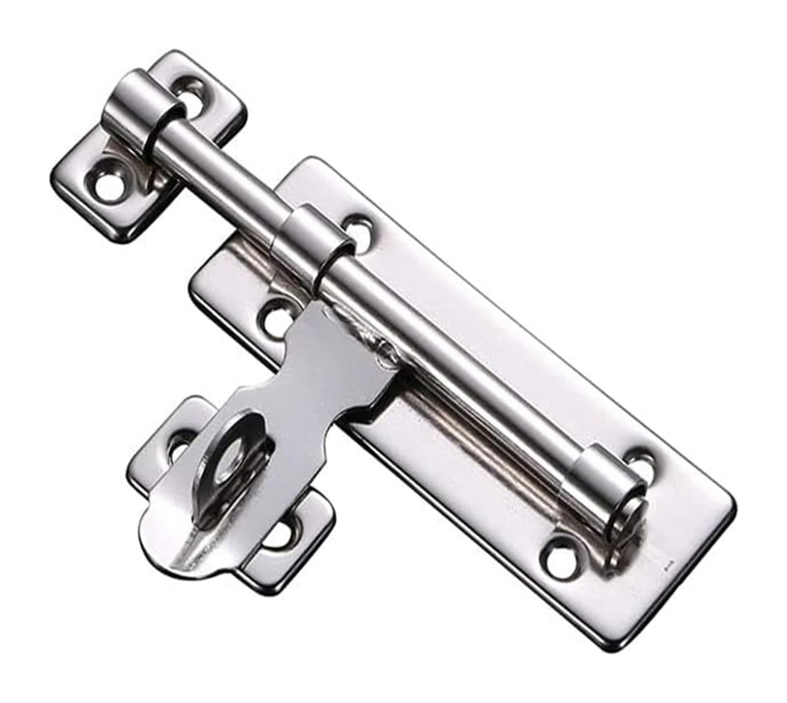 Rotate Bolt Latch Lock, Door Stainless Steel Slide Barrel Bolt Gate Latch for Windows Garden Shed Multiple Sizes(B)