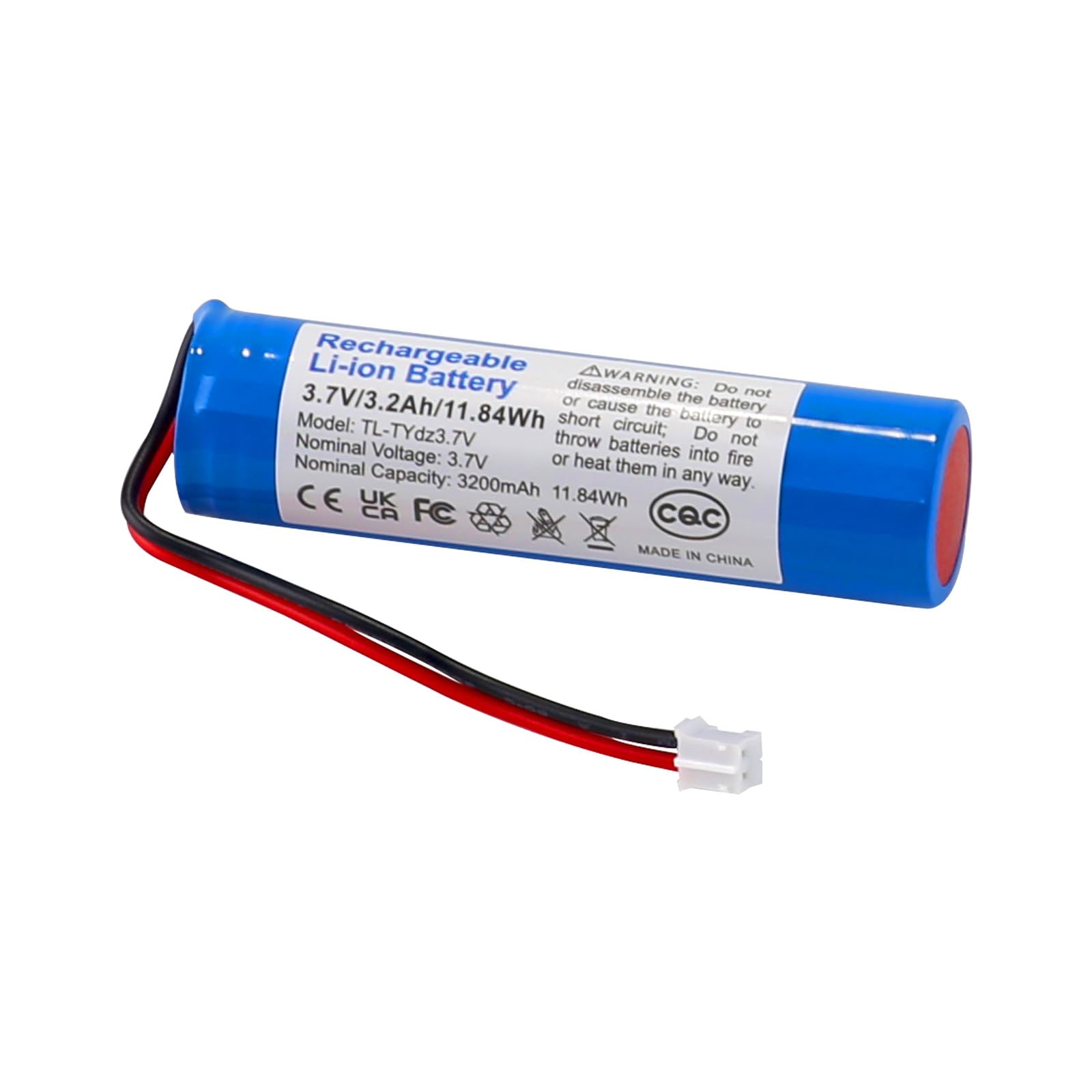 Batterie ricaricabili da 3,7 V 3200 mAh Batteria ricaricabile agli ioni di litio PH2.0 Connettore XH2.54 (1pcs（3200mAh PH2.0）)