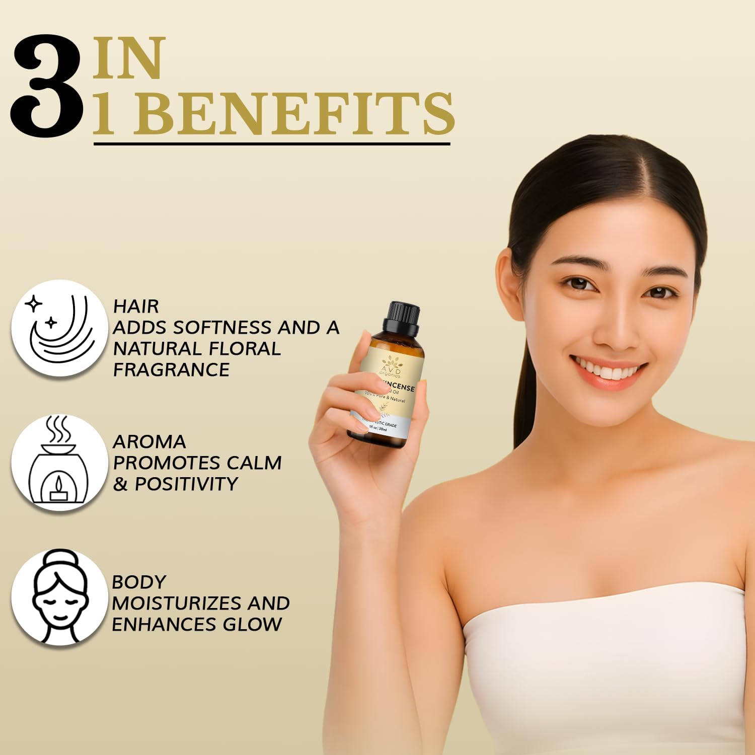 Frankincense Essential Oil 30ml - 100% Pure and Natural - Therapeutic Grade Essential Oil for Skin, Home Fragrance, 1fl. Oz