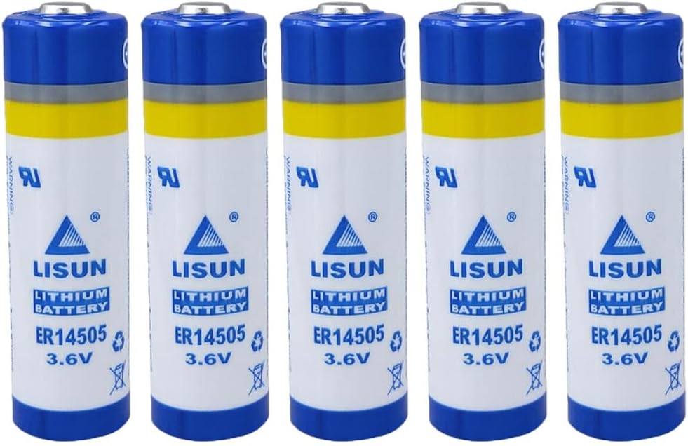 YICUAA 5 Pcs ER14505 3.6V 2400mAh Battery