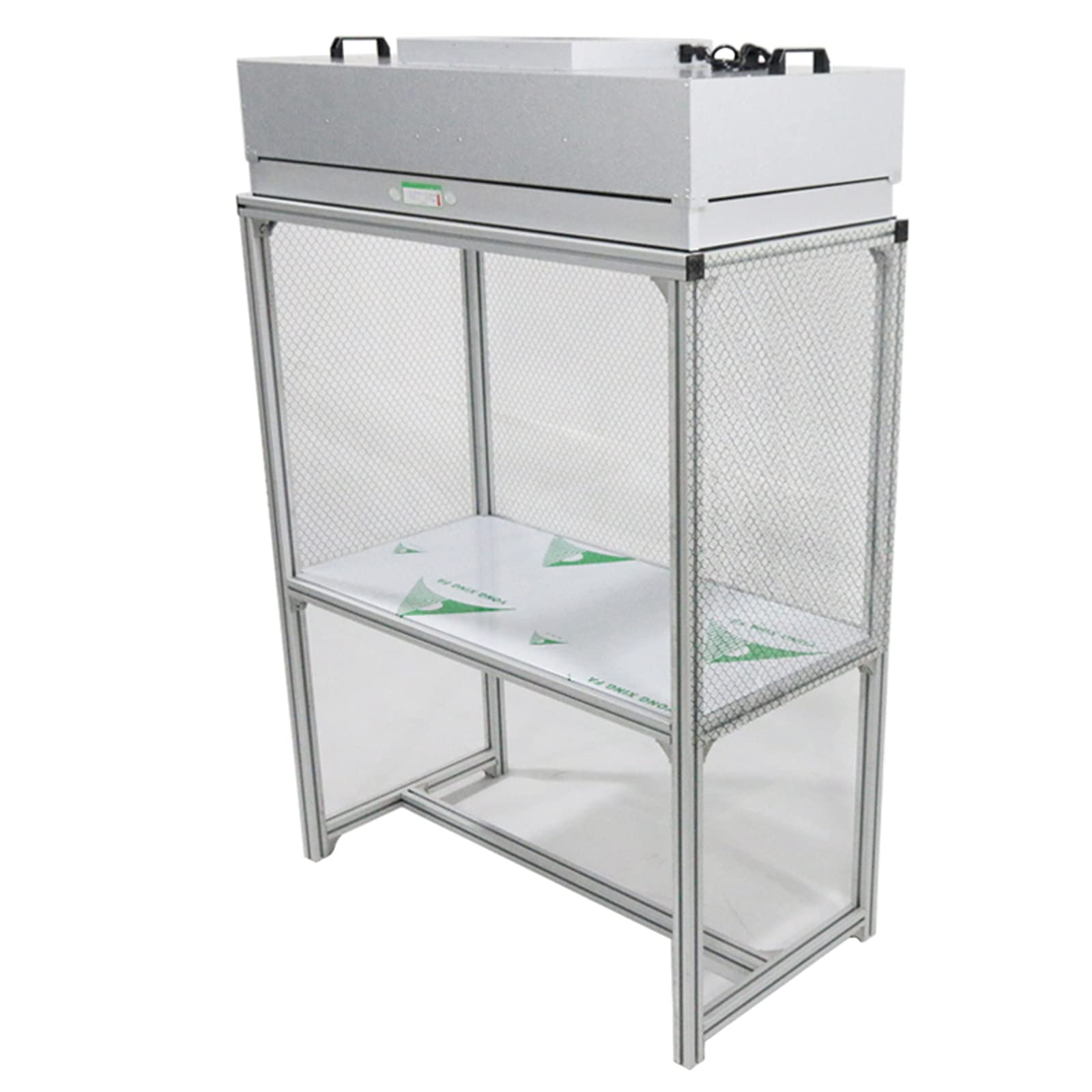 TECHTONGDA Vertical Laminar Flow Hood Air Flow Clean Bench with HEPA Filter, Dust Free Room Workshop Single Use 110V for Phone LCD Repair Workshop Laboratory Using, Workbench Size 47.2x23.6x59 Inch