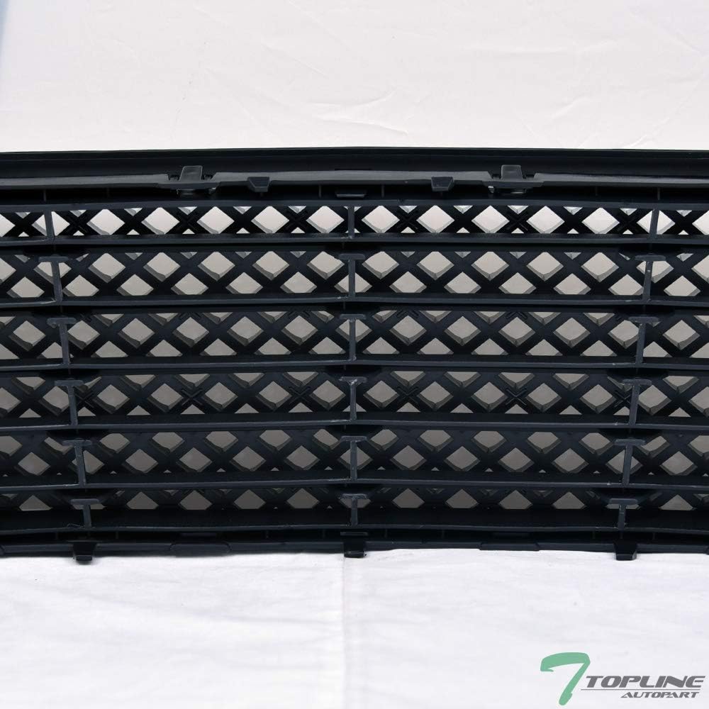 Glossy Black Mesh Front Lower Bumper Grill Grille Guard ABS Compatible With 06-13 Chevy Impala / 14-16 Limited