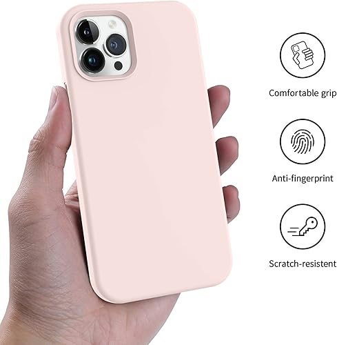 Miniatura 6 de AOTESIER Funda diseñada a prueba de golpes para iPhone 12 Pro Max, funda de silicona líquida con forro de microfibra suave antiarañazos protección