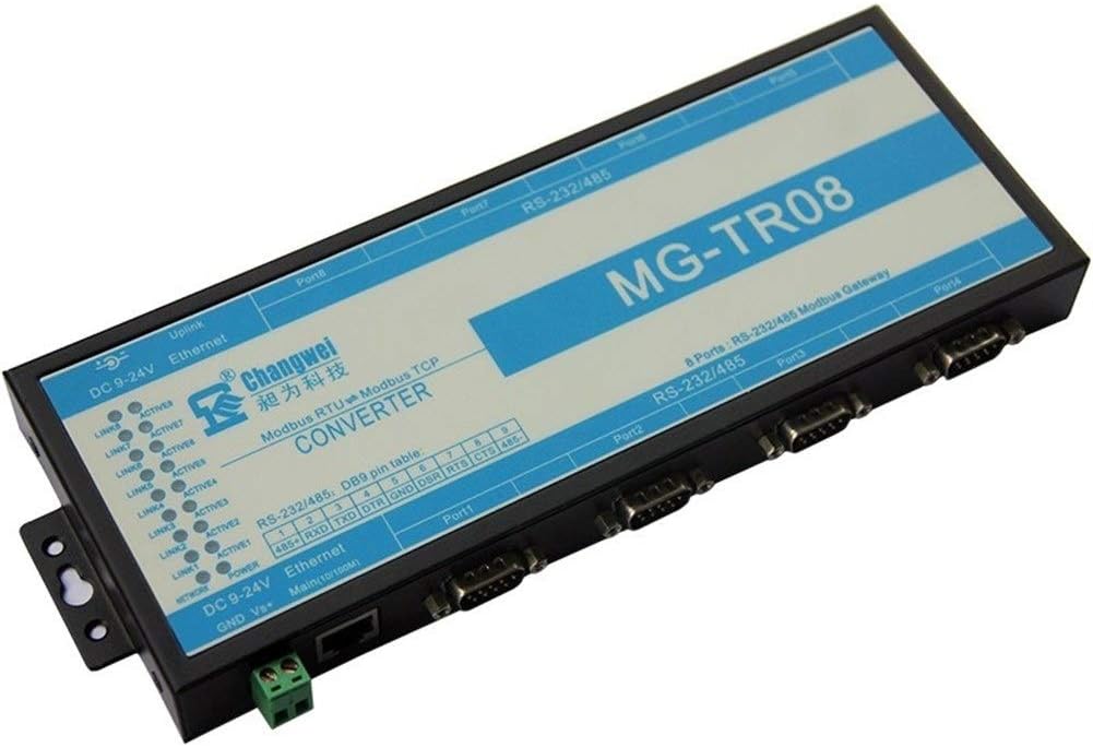 JQKJ 8-Channel RS485 and RS232 Serial Port Modbus Gateway Standard RTU Protocol and Modbus TCP Interworking