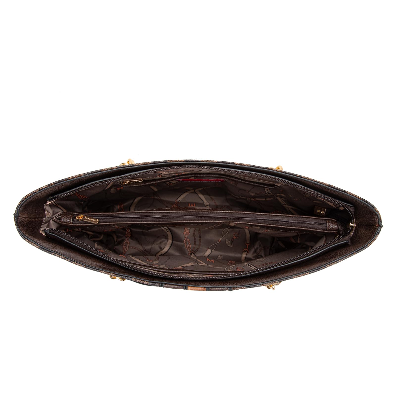 Montana West Tote Bag for Women Chain Top-handle Handbags: Coffee/Brown