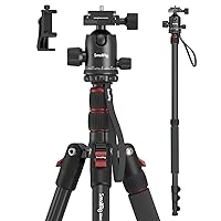 SMALLRIG Treppiede per Fotocamera Monopiede, Treppiede in Alluminio Leggero e Portatile da 72" 182 cm