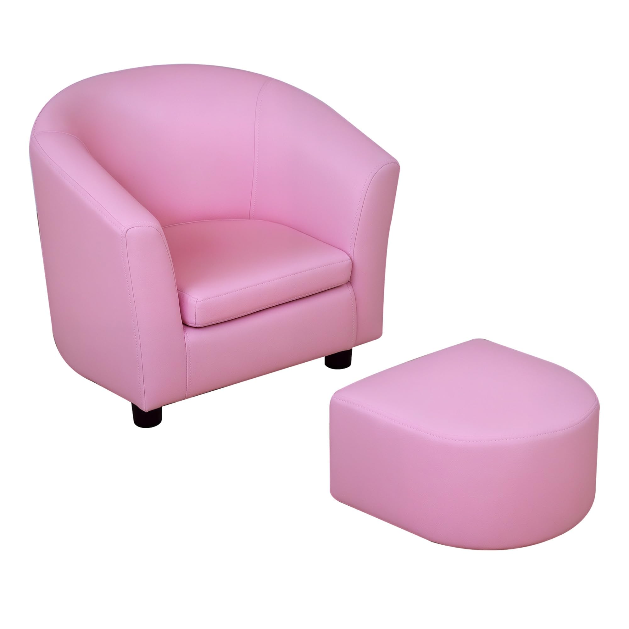 Blue Pirate Pink Homcom Kids Mini Sofa Children Armchair With Ottoman For Bedroom Playroom