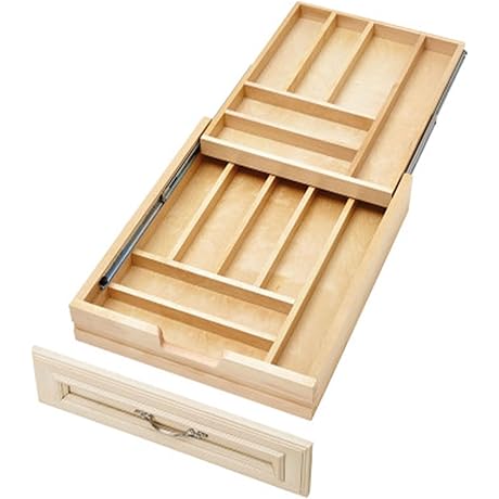 Tiered Kitchen Utensil Pull Out Drawer Organizer