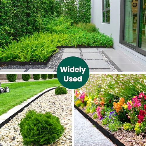 Galvanized Steel Landscape Edging Metal Landscape Edging Black Steel Landscaping Metal Garden Edging Border 6 Inch Depth 40 Inch Strips 6pcs for Lawn Yard 20 Feet Total (with 6 Clips) by GZGNEEVL - Image 6