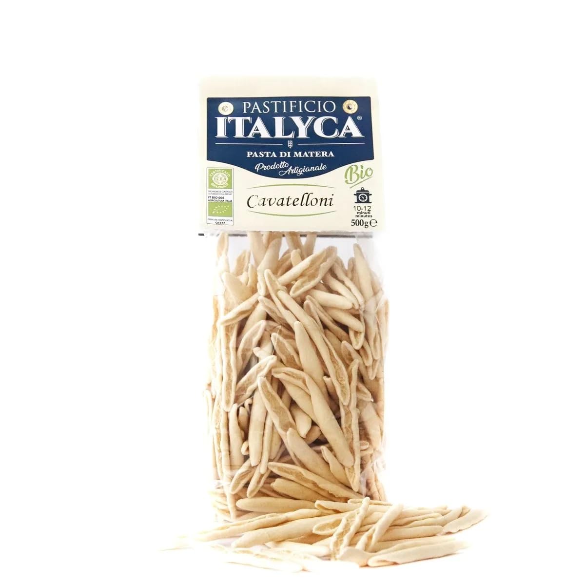 15 x 500 g - Cavatelloni Bio - Pasta di Grano Duro - Prodotta in Basilicata - Pacco da 500 g - Pastificio Italyca