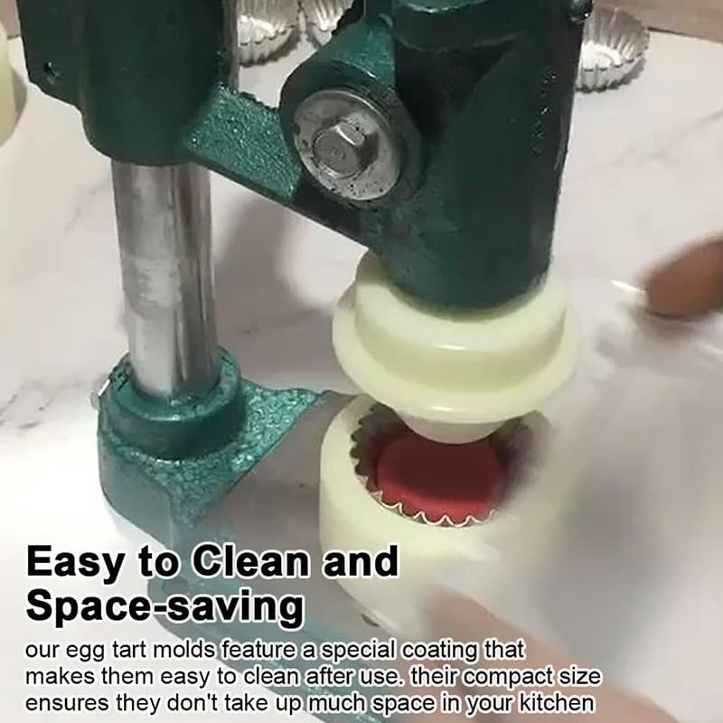 Pressa manuale per crostate di uova per cottura commerciale, strumento portatile per stampaggio di conchiglie di crema pasticcera, perfetta per la creazione di gusci di cialda