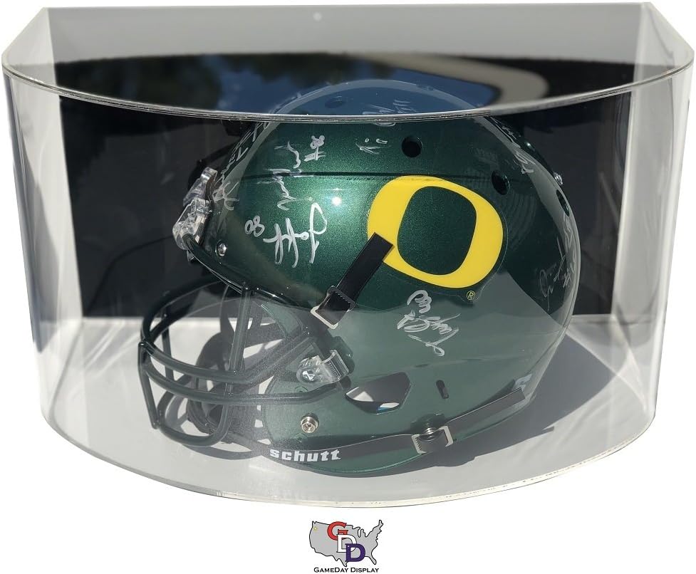 GameDay Display Curved Acrylic Wall Mount Full Sized Football Helmet Display Case