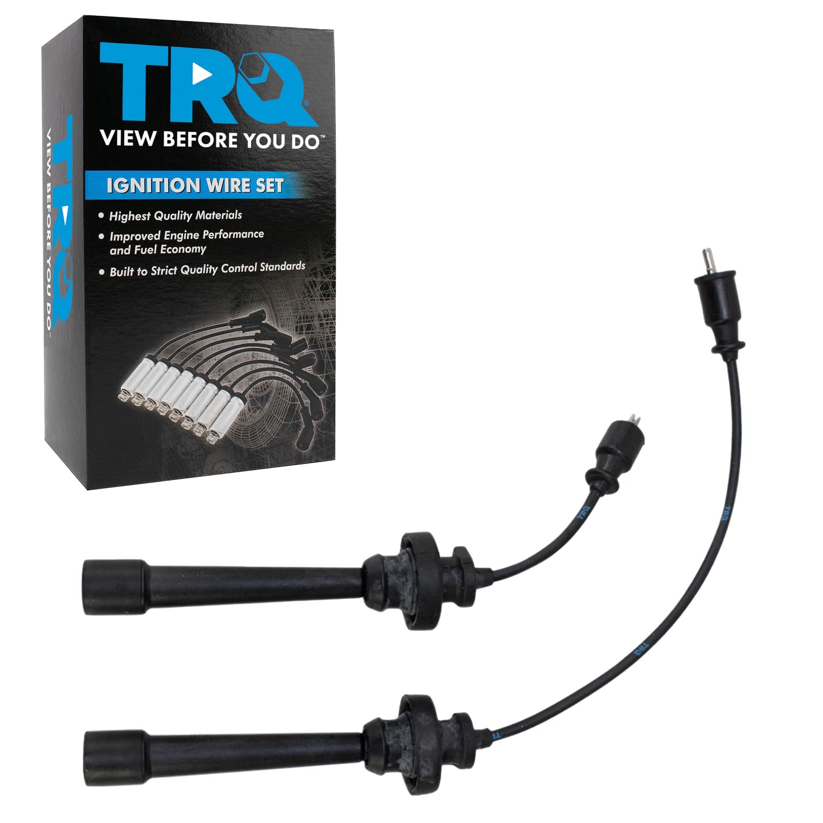 TRQ Engine Ignition Spark Plug Wire Kit Set for Mitsubishi Chrysler Dodge-image-34