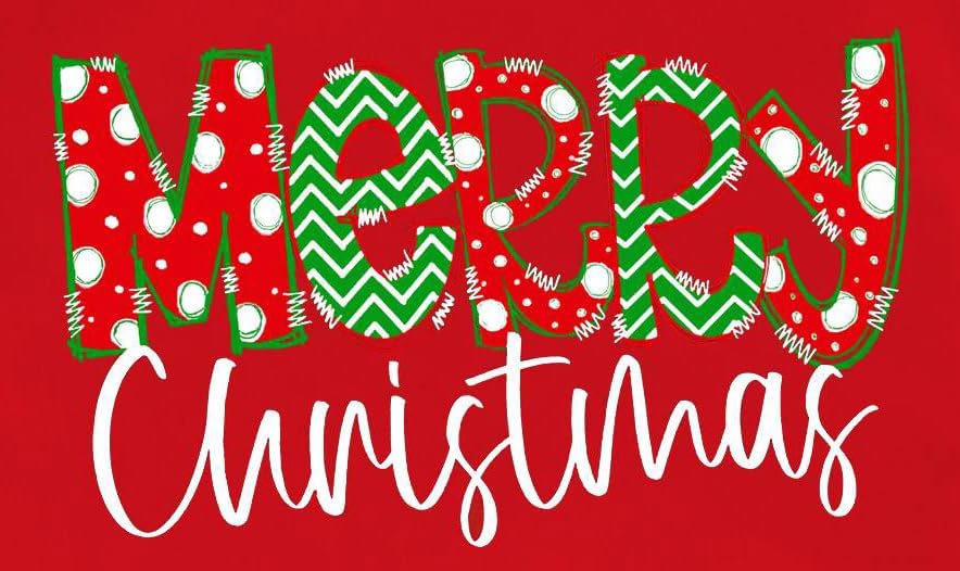 LBP Womens Christmas Shirt Merry Christmas Letter Print T-Shirt Xmas Holiday Tee Tops - Image 5