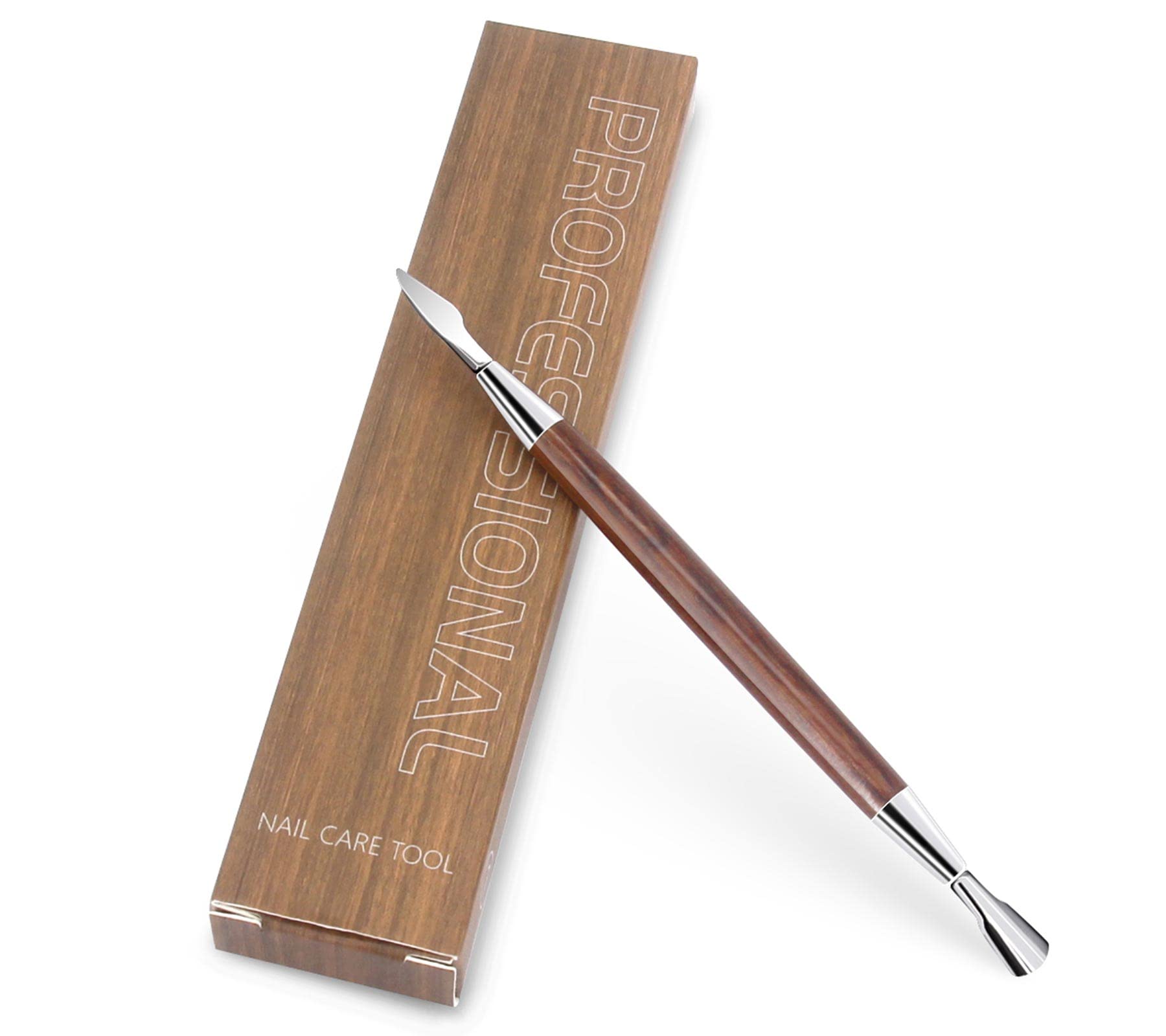 Nail Cuticle Pusher and Cutter, Manicure and Pedicure Tool for Fingernails and Toenails